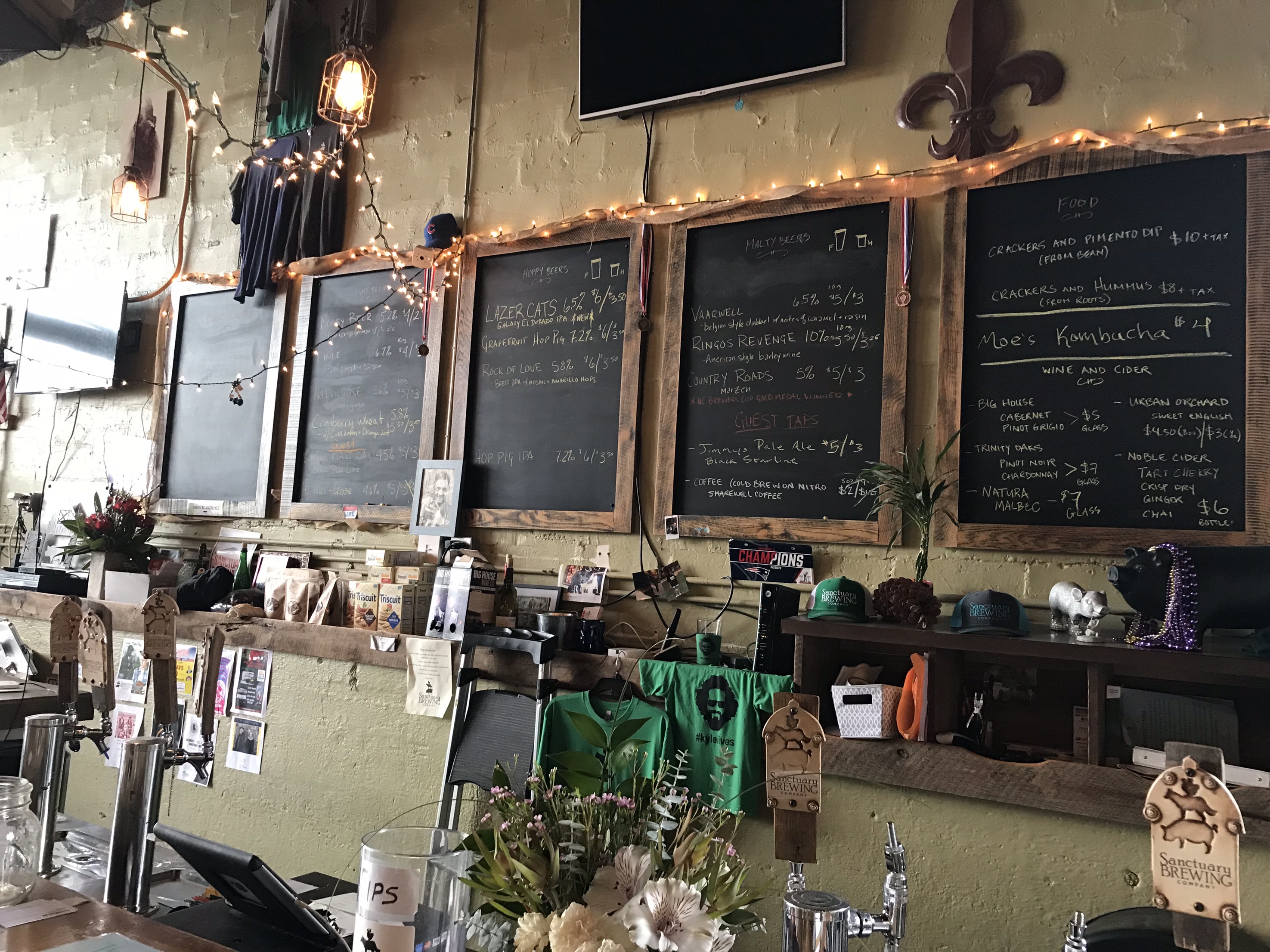 The Best Things to Do in Hendersonville NC featured by top NC travel blog, Food Diary of a City Girl: Sanctuary Brewing Company