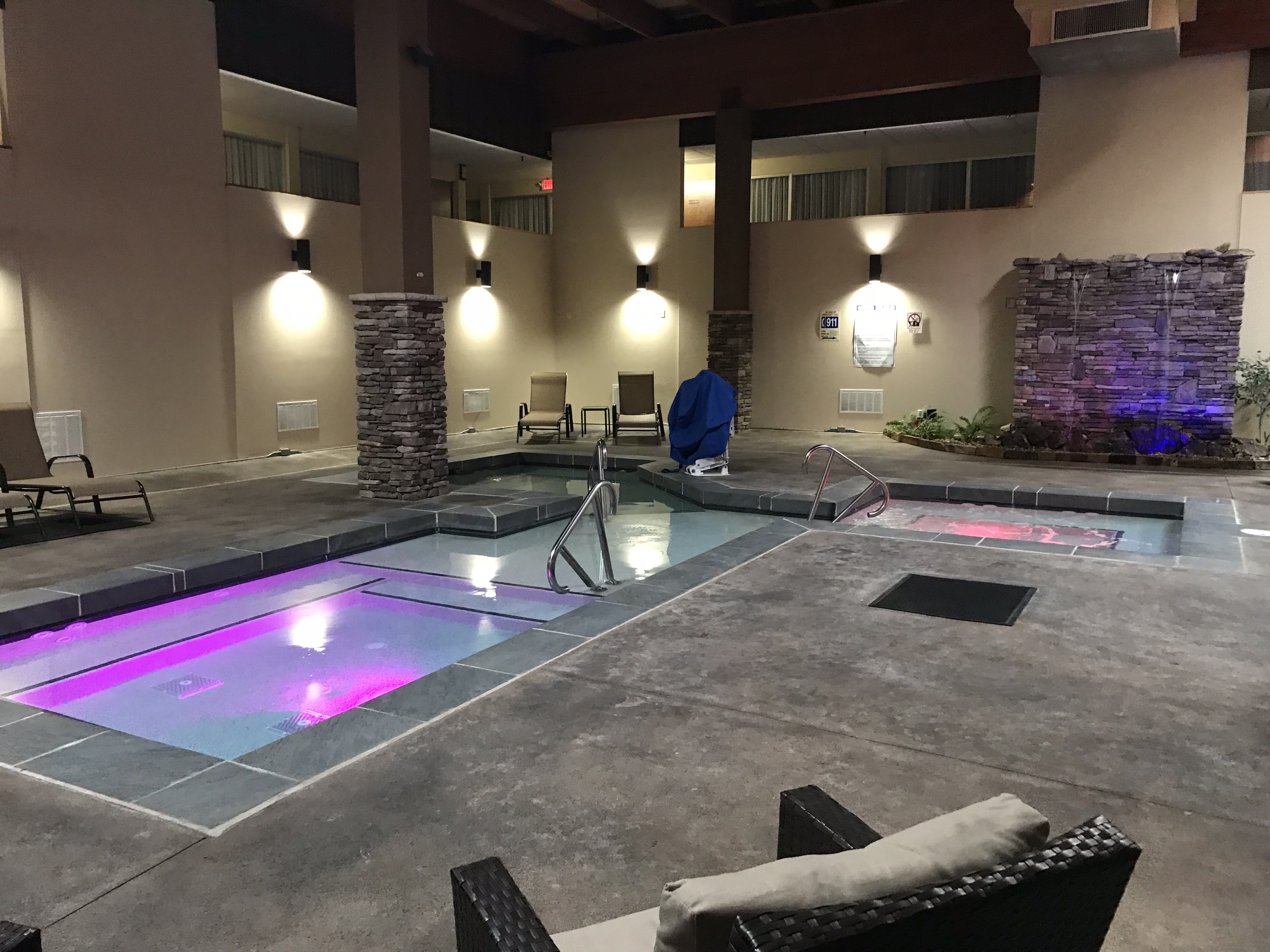 Best Things to Do in Hendersonville NC featured by top NC travel blog, Food Diary of a City Girl: Cascade Mountain Resort pool