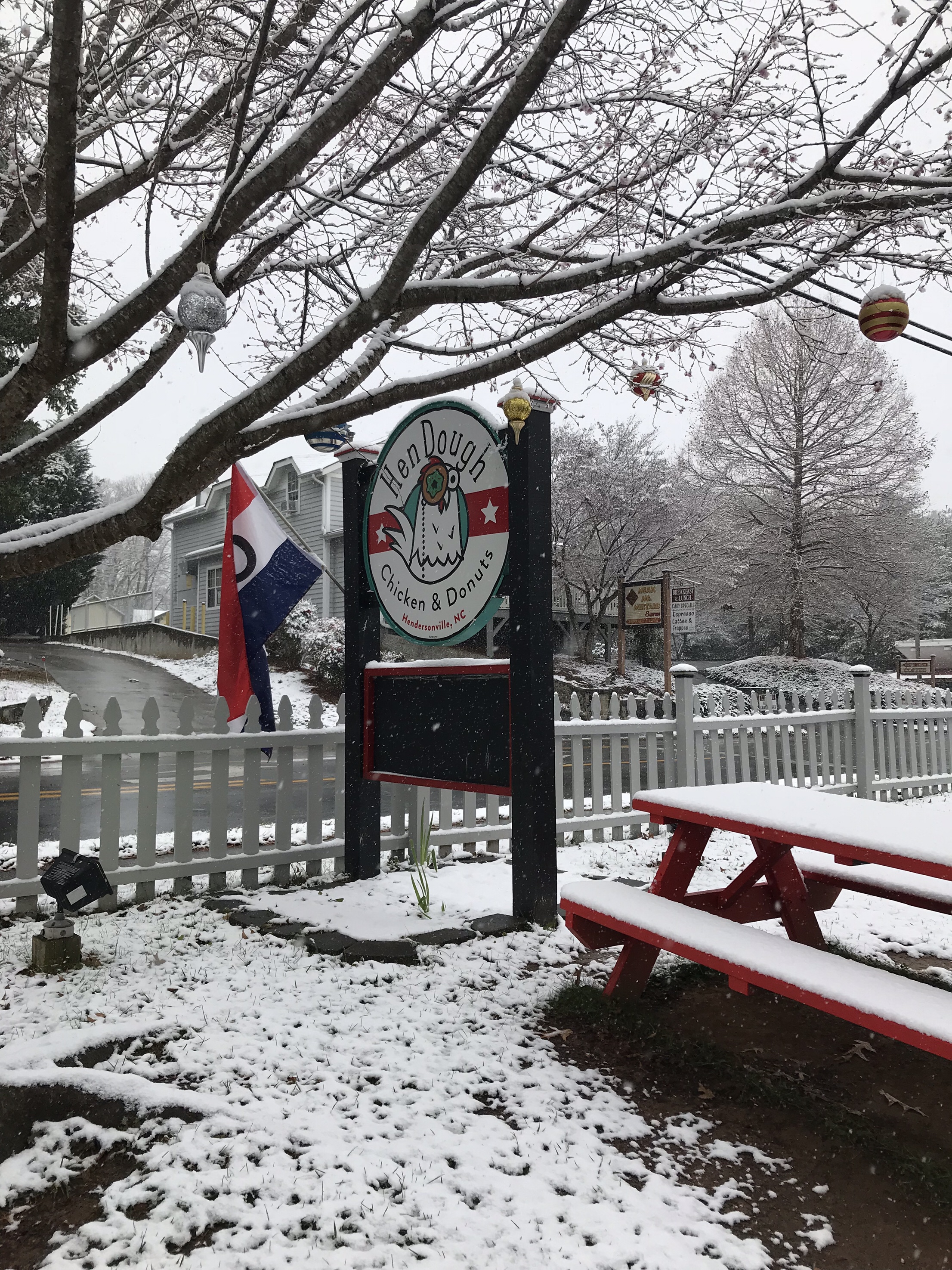 Best Things to Do in Hendersonville NC featured by top NC travel blog, Food Diary of a City Girl: HenDough Chicken and Donuts