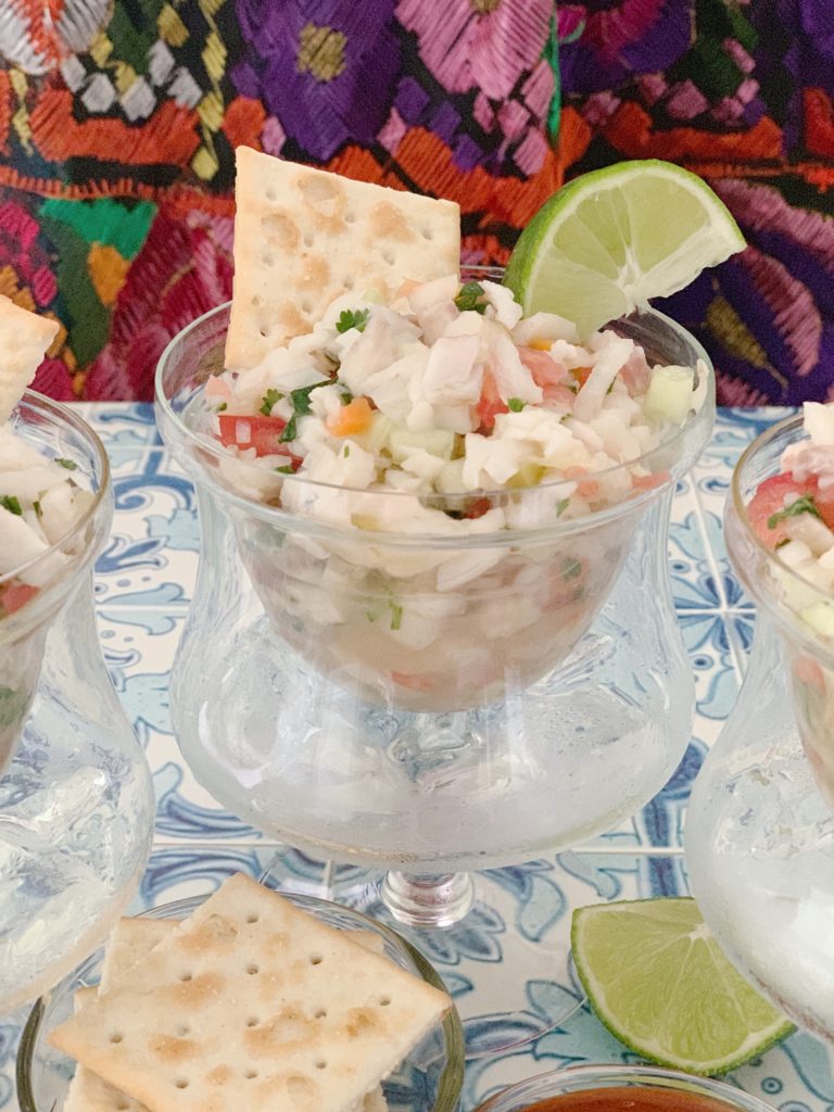 An Authentic Mexican Ceviche Recipe featured by top US foodie blog, Food Diary of a City Girl