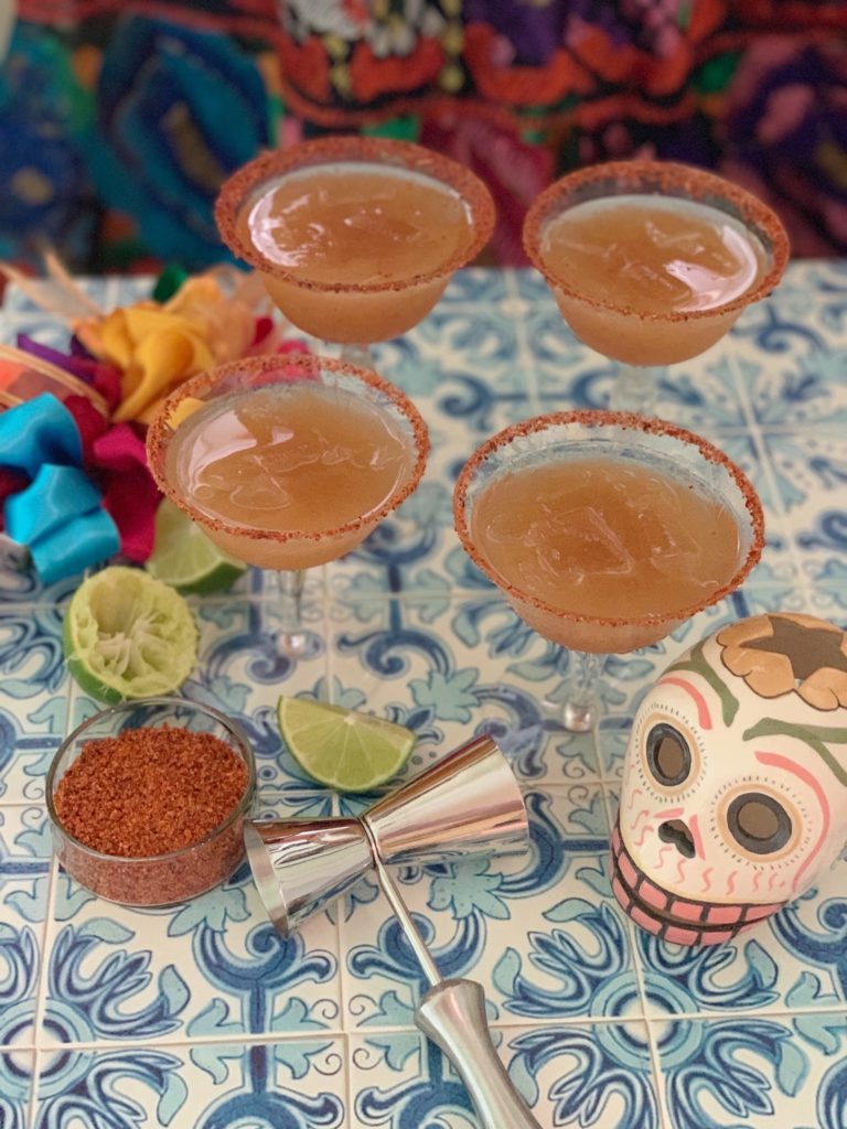 Easy and Quick Super Bowl Party Food Ideas featured by top North Carolina food blog, Food Diary of a City Girl: image of tamarind margaritas