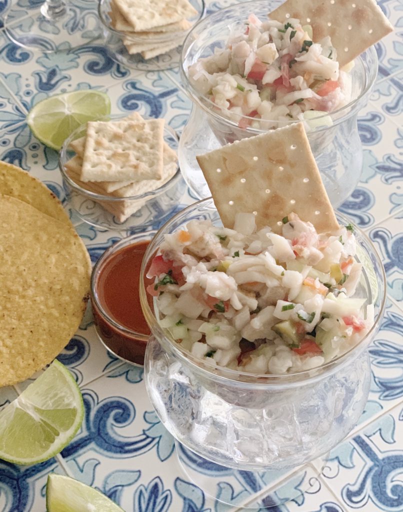 An Authentic Mexican Ceviche Recipe featured by top US foodie blog, Food Diary of a City Girl