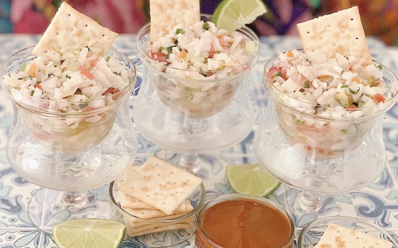 An Authentic Mexican Ceviche Recipe featured by top US foodie blog, Food Diary of a City Girl