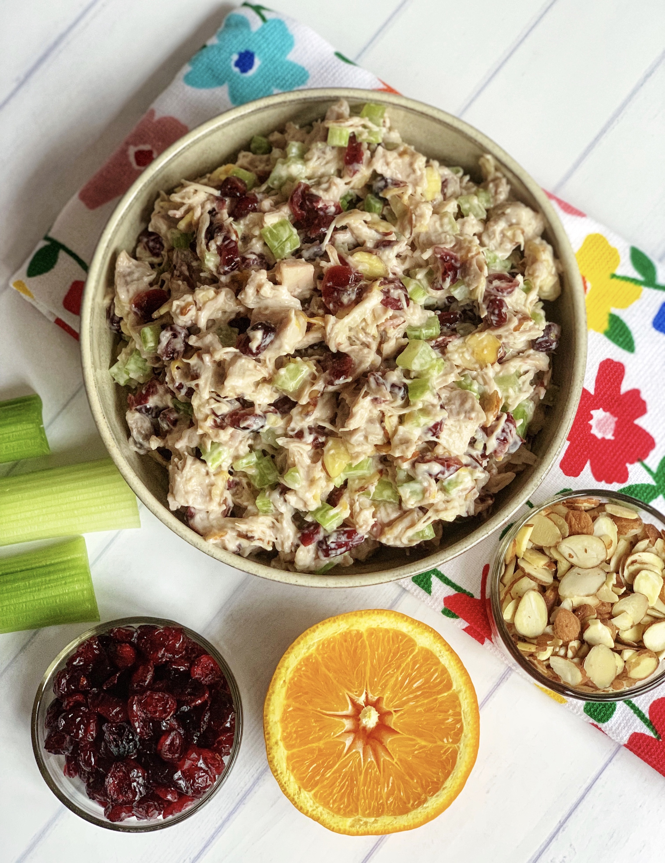 Quick Summer Salad Idea: Cranberry Almond Chicken Salad Recipe