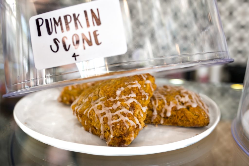 8 Pumpkin Spice Food & Drink to Sample this Fall in Raleigh, Durham & beyond featured by top NC foodie blog, Food Diary of A City Girl: Asali's Pumpkin Scones