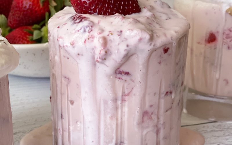 Mexican Desserts: Fresas Con Crema Recipe featured by top NC food blogger, Food Diary of a City Girl.