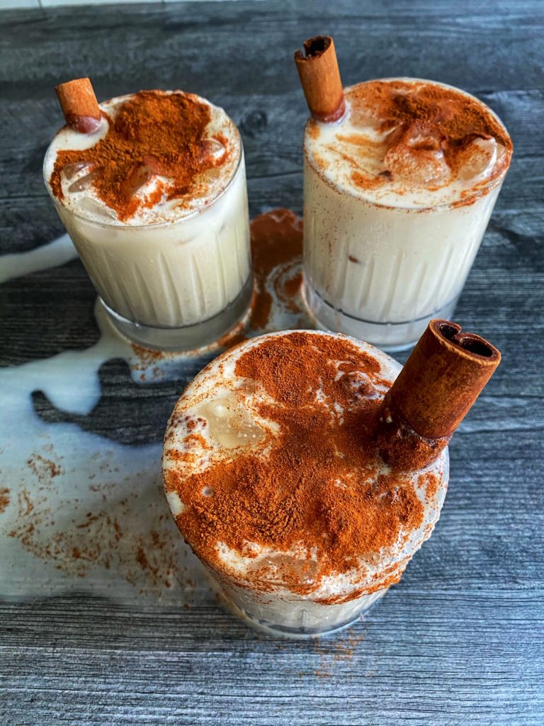 agua de horchata recipe featured by top NC food blogger, Food Diary of a City Girl