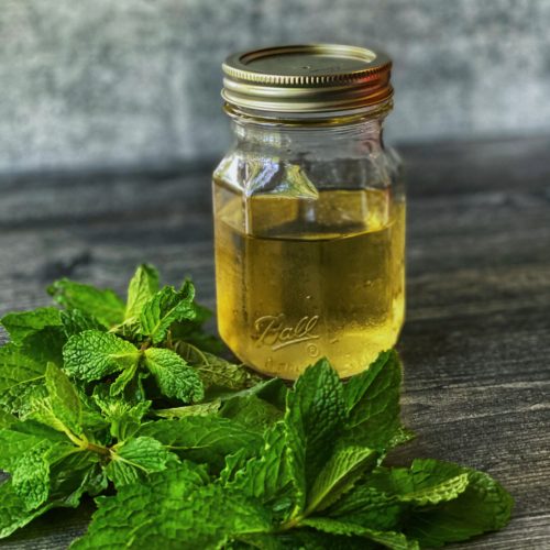 Mint Simple Syrup featured by Top NC Blogger, Food Diary of a City Girl