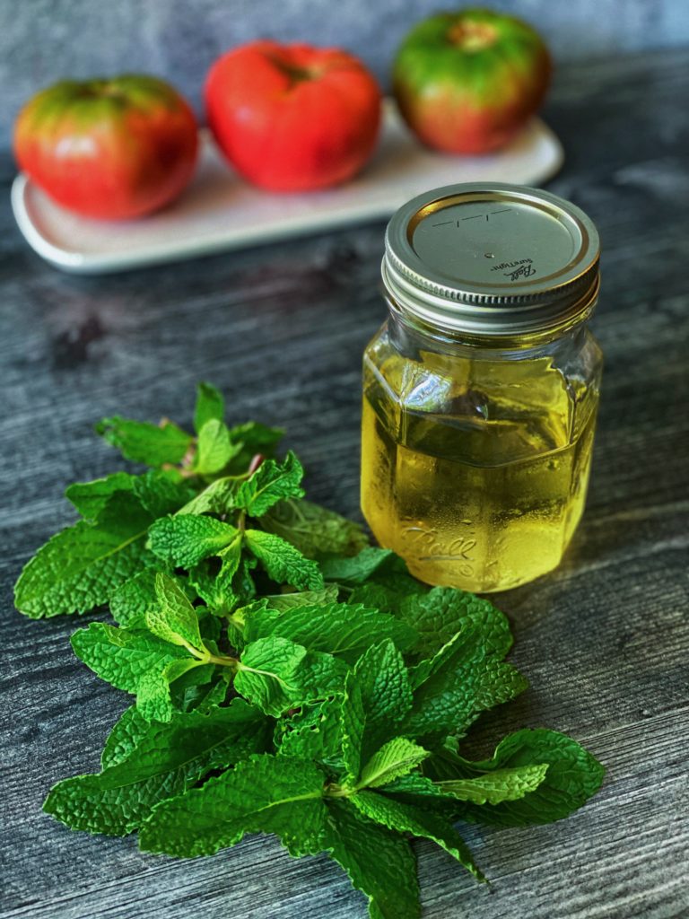 Mint Simple Syrup recipe featured by Top NC Blogger, Food Diary of a City Girl