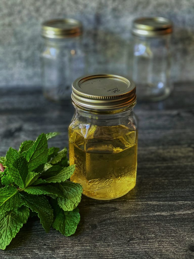 Mint Simple Syrup recipe featured by Top NC Blogger, Food Diary of a City Girl