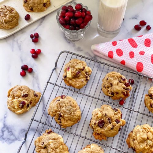 White Chocolate Chunk Cranberry Cookies featured by top NC food blogger, Food Diary of a City Girl