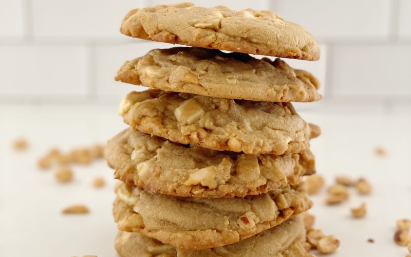 White Chocolate Peanut Cookies Recipe featured by top NC food blogger, Food Diary of a City Girl