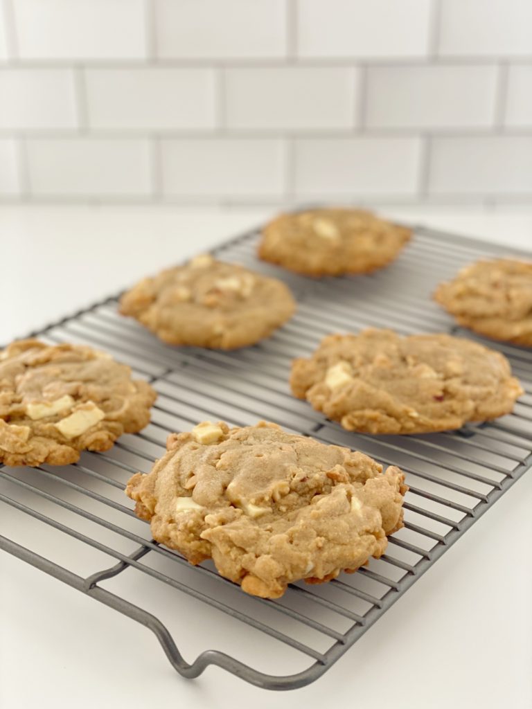 White Chocolate Peanut Cookies Recipe featured by top NC food blogger, Food Diary of a City Girl