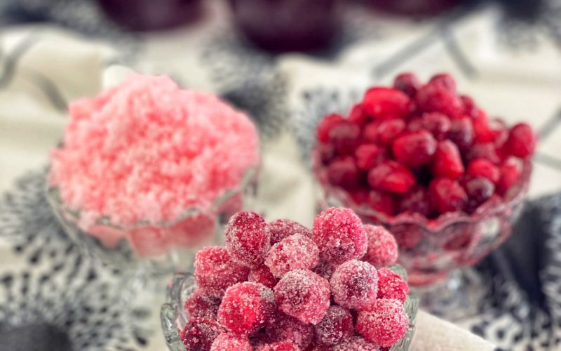 Candied Cranberries Recipe featured by top NC food blogger, Food Diary of a City Girl