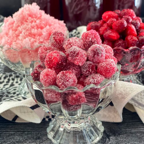 Candied Cranberries Recipe featured by top NC food blogger, Food Diary of a City Girl