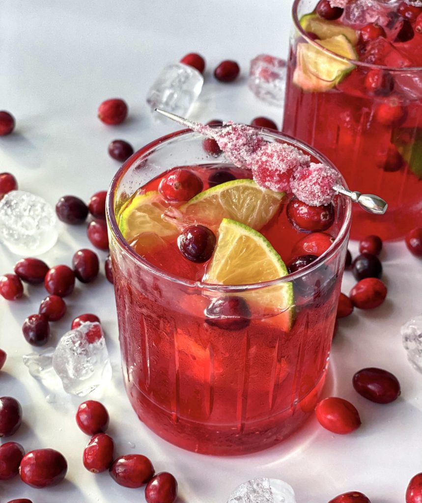 Cranberry Caipirinha Recipe featured by top NC food blogger, Food Diary of a City Girl