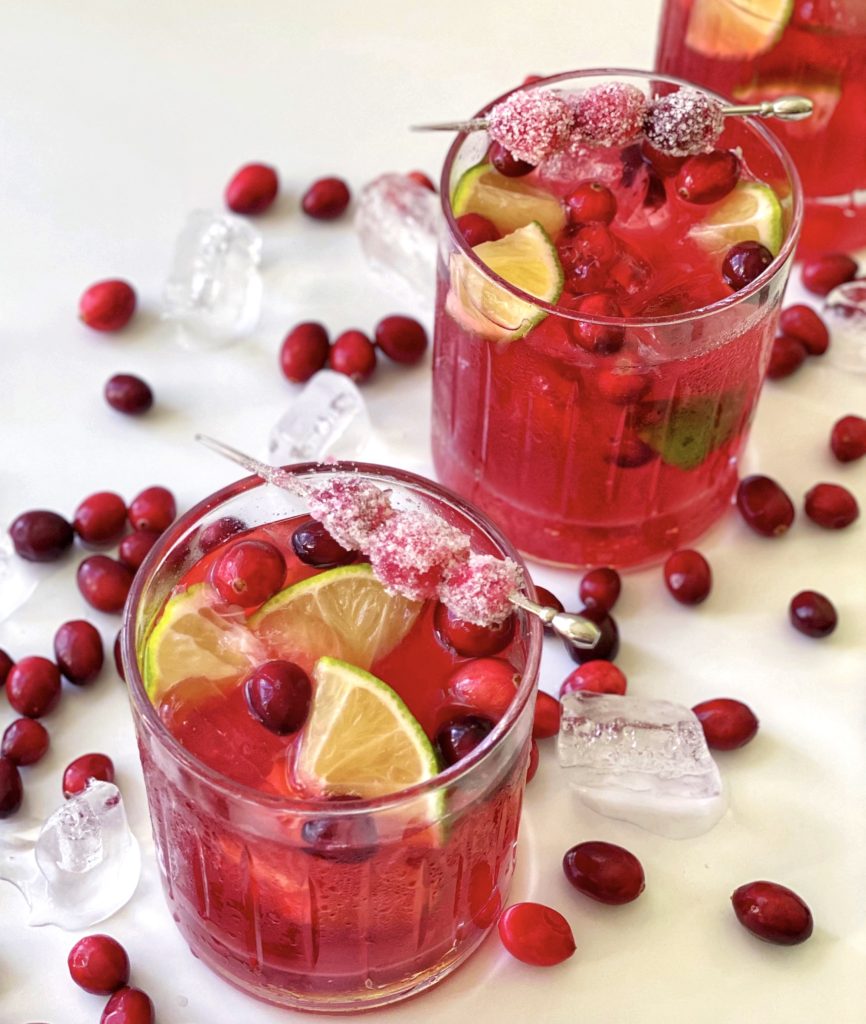 Cranberry Caipirinha Recipe featured by top NC food blogger, Food Diary of a City Girl