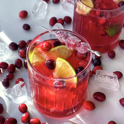 Cranberry Caipirinha Recipe featured by top NC food blogger, Food Diary of a City Girl