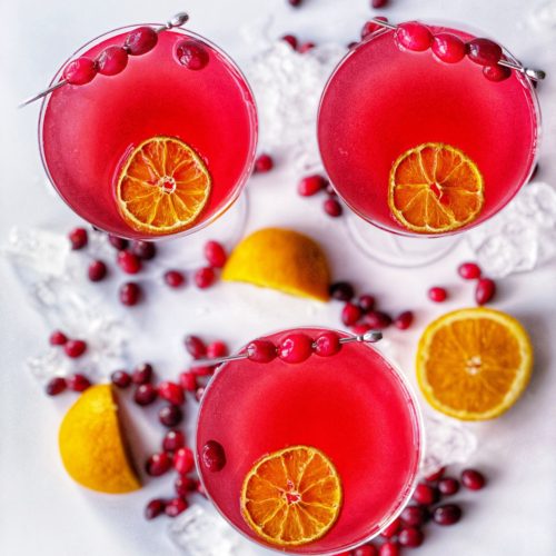 Cranberry Orange Margarita Recipe featured by top NC food blogger, Food Diary of a City Girl