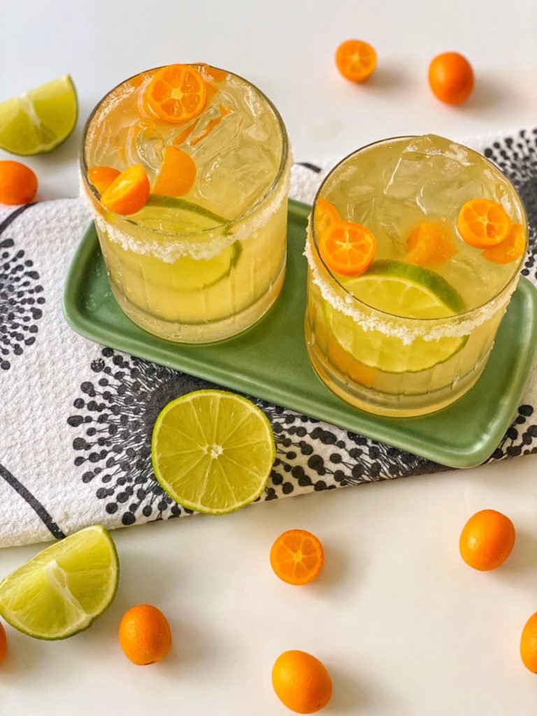 Kumquat Margarita Recipe featured by top NC food blogger, Food Diary of a City Girl