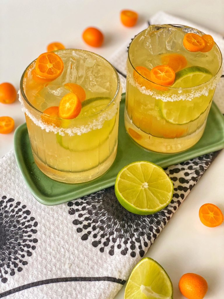 Kumquat Margarita Recipe featured by top NC food blogger, Food Diary of a City Girl