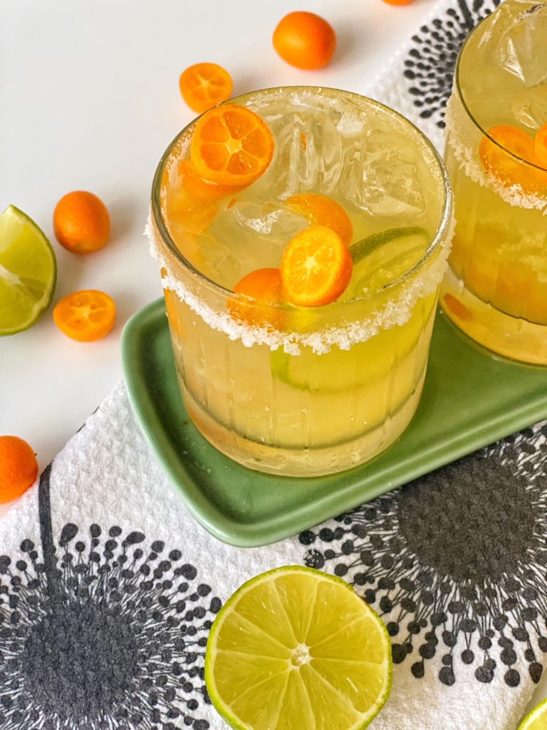 Kumquat Margarita Recipe featured by top NC food blogger, Food Diary of a City Girl