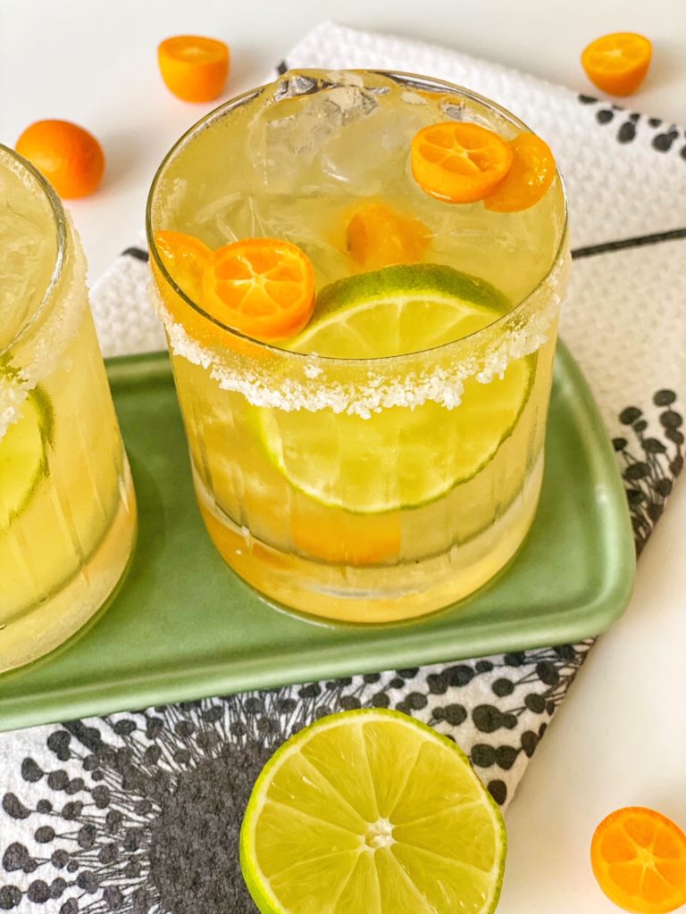 Kumquat Margarita Recipe featured by top NC food blogger, Food Diary of a City Girl