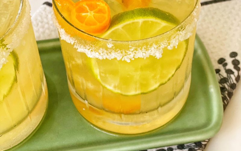 Kumquat Margarita Recipe featured by top NC food blogger, Food Diary of a City Girl