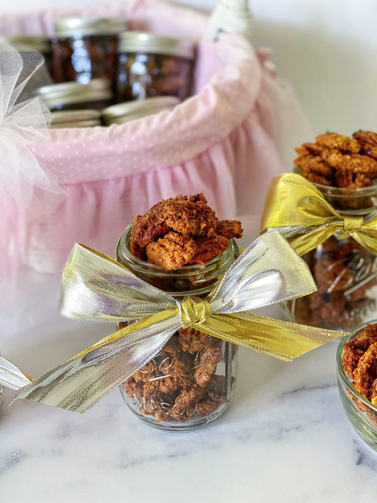 Sugared Pecans Recipe featured by top NC food blogger, Food Diary of a City Girl