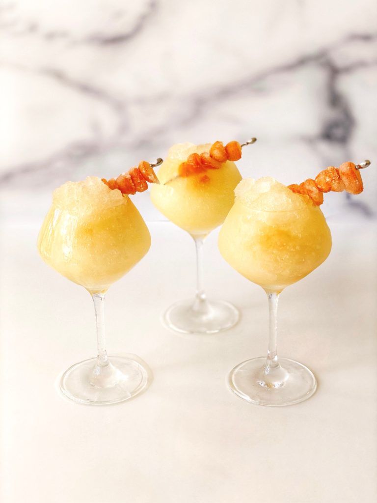 Sauvignon Blanc Slushie Recipe featured by top US cocktail blogger, Food Diary of a City Girl