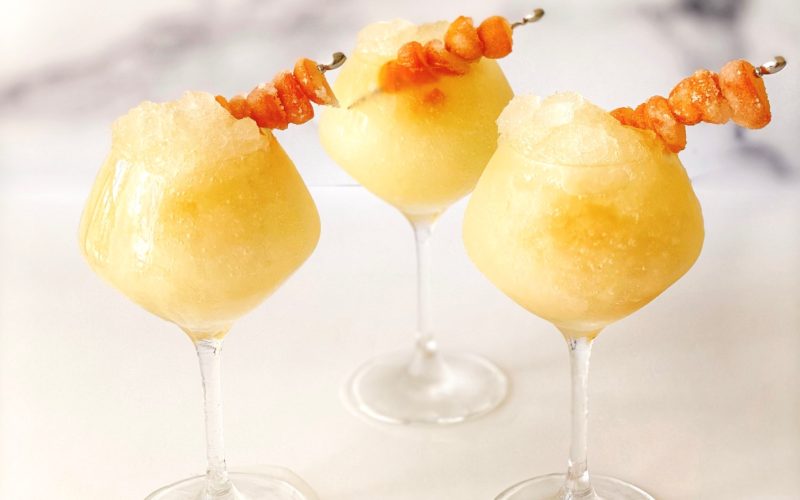 Sauvignon Blanc Slushie Recipe featured by top US cocktail blogger, Food Diary of a City Girl