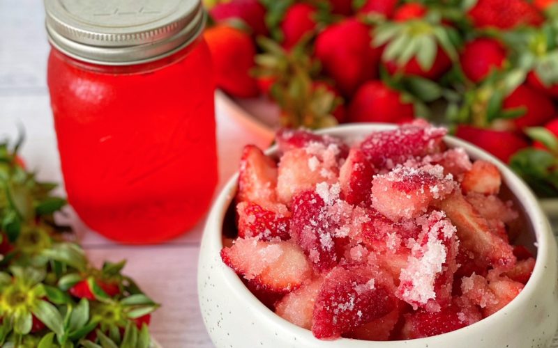 How to Make a Strawberry Shrub, a recipe featured by top US food blogger, Food Diary of a City Girl