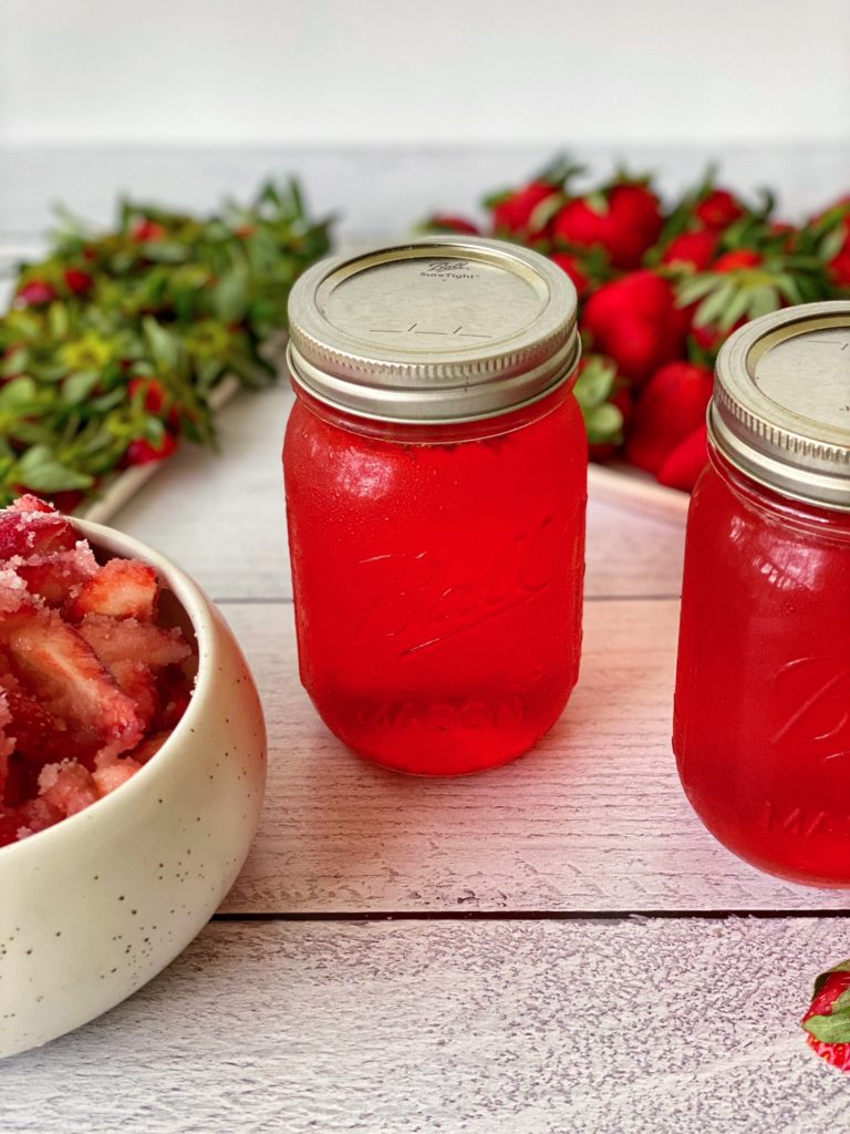 How to Make a Strawberry Shrub, a recipe featured by top US food blogger, Food Diary of a City Girl